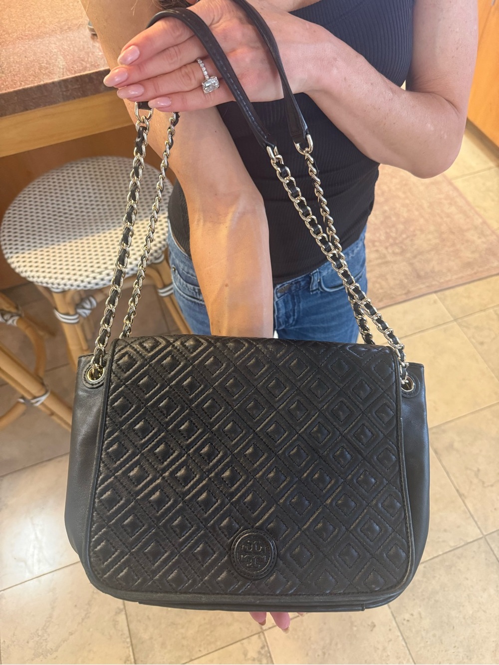 Tory Burch Black Leather Purse